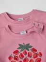 Mädchen T-Shirt mit Erdbeeren-Brustprint 4