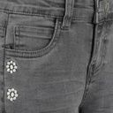 Weite Mädchen Jeans mit Blumenstickerei 3