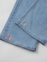 Weite Mädchen-Jeans Sally mit Blumenstickerei 4