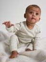 Gerippter Baby-Langarmbody mit Punkten 2