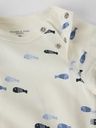 Baby Langarmbody mit Fisch-Print 2