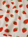 Mädchen Nachthemd kurzarm Erdbeeren 3