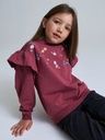 Mädchen-Rüschen-Sweatshirt Stickerei 2