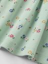 Geripptes Langarm-Babykleid mit Blumenprint 3