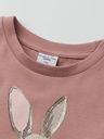 Mädchen-Langarmshirt mit Hasen-Print 2
