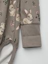Baby-Langarm-Wickelbody Hasen-Print 2