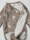 Baby-Langarm-Wickelbody Hasen-Print 3