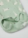 Gerippter Baby-Langarmbody mit Hasenmotiv 3