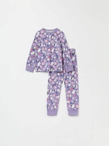 [01-34508.0] Mädchen Pyjama Set Blumendruck (86-92)