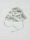 Baby-Sonnenhut mit Bindeband Krokodil-Print