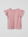 Mädchen T-Shirt mit Spitzenärmeln
