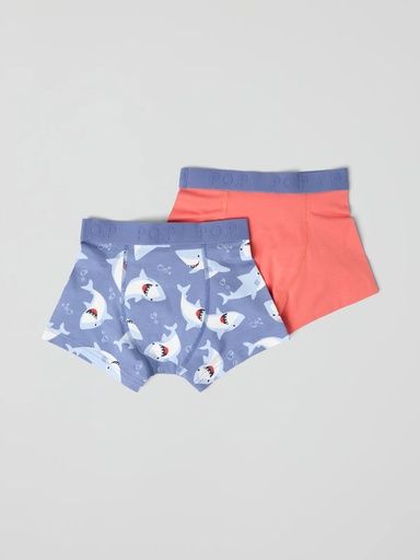 [01-36197.0] 2-er Pack Boxer-Shorts Haifischmotiv (86-92)