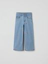 Weite Mädchen-Jeans Sally mit Blumenstickerei