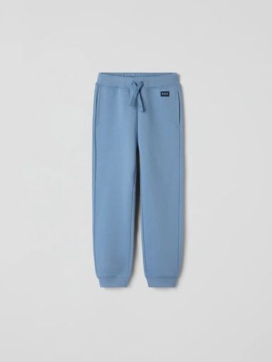 [01-37302.0] Kinder-Trainerhose einfarbig Bio-Baumwolle (Blau, 92)