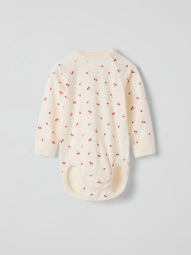 [01-37647.1] Baby-Langarmbody Kirschen-Print (74)