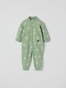 Baby-Fleeceoverall mit Elefanten-Print 