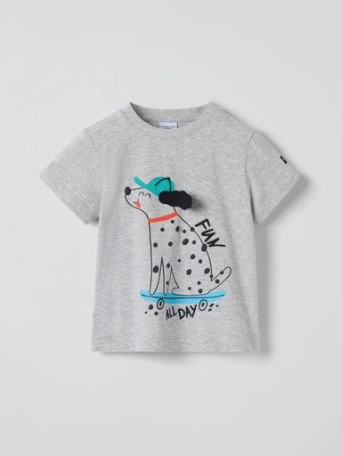 [01-37721.1] Jungen T-Shirt mit Skate-Hund-Print (92)
