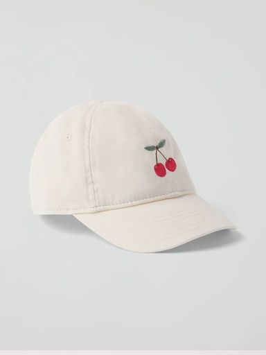 [01-38074.6] Kinder Baseballcap mit Stick-Motiv (Creme, 48/50)