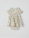 Baby-Bodykleid mit Erdbeer-Print