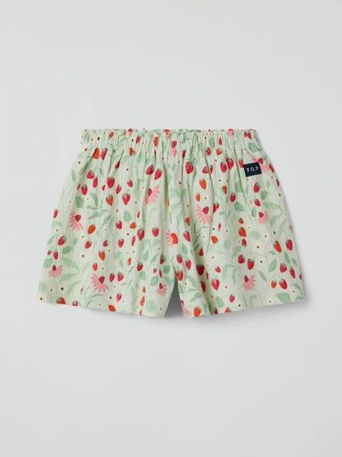 [01-38170.1] Mädchen Baumwoll-Shorts Erdbeeren-Print (92)