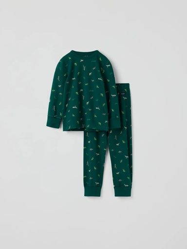 [01-38486.1] Kinder-Pyjama Dino-Motiv 2-Teiler (86/92)