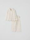 Weicher Kinder-Pyjama Blumenprint 2-Teiler