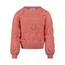 Gestrickter Mädchen Pullover mit Applikationen
