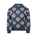 Mädchen-Pullover mit Blumen-AOP