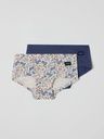 2-Pack Mädchen Hipster-Unterhosen Blümchen