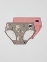 2-Pack Mädchen Unterhosen Hasen-Print