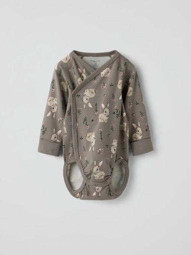 [01-39068.1] Baby-Langarm-Wickelbody Hasen-Print (56)