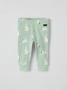 Gerippte Baby-Hose mit Hasenmotiv
