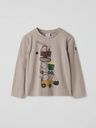 Jungen-Langarmshirt mit Baufahrzeuge-Print