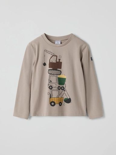 [01-39086.1] Jungen-Langarmshirt mit Baufahrzeuge-Print (92)