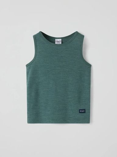 [01-38534.0] Wärmendes Kinder-Merino-Top (Dunkelgrün, 134/140)