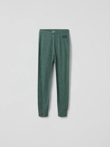 [01-38537.11] Kinder Leggings aus Merinowolle (Dunkelgrün, 134/140)