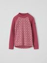 Merino Kinder-Langarmshirt mit Jacquardmuster